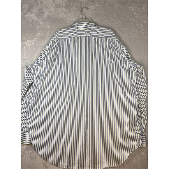 Vintage Ralph Lauren Men’s Classic Fit 2XLT‎ Long Sleeve Button Down Striped - Picture 7 of 8